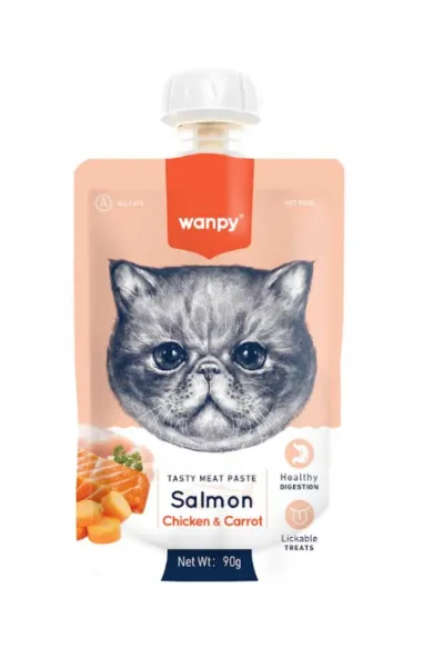 Wanpy Meat Paste Salmon & Chicken & Carrot for Cat 