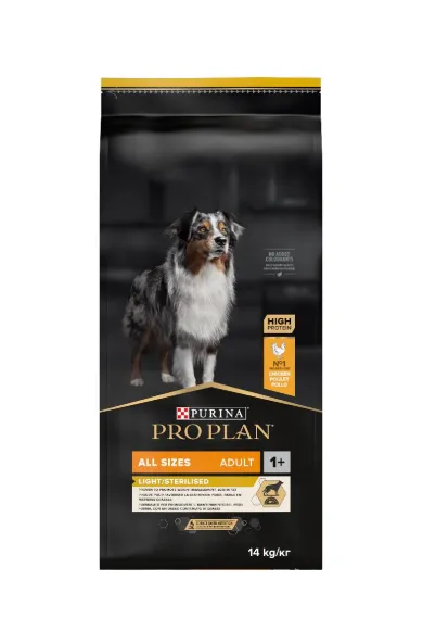 PURINA PRO PLAN ALL SIZE ADULT LIGHT STERILIZED DOG CHICKEN - 14KG