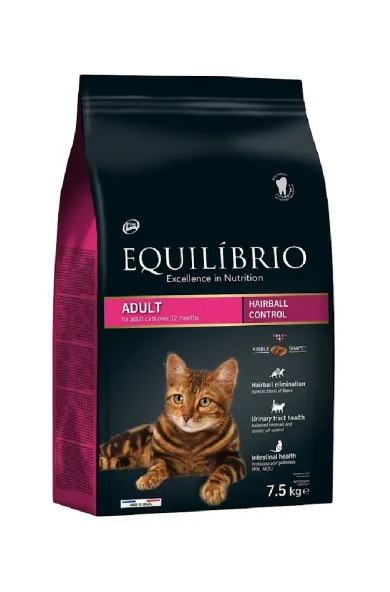 Equilibrio Cat Adult Hairball 7.5Kg