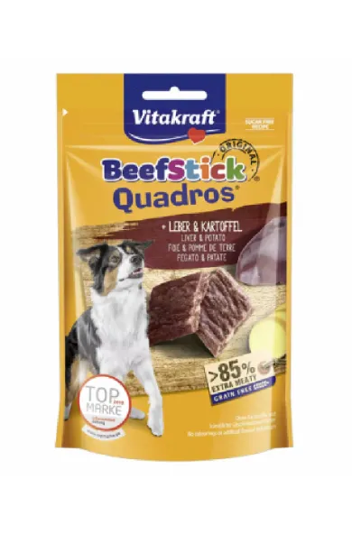 Vitakraft Beef-Stick® Quadros Liver & Potato Dog Snack - 70 g
