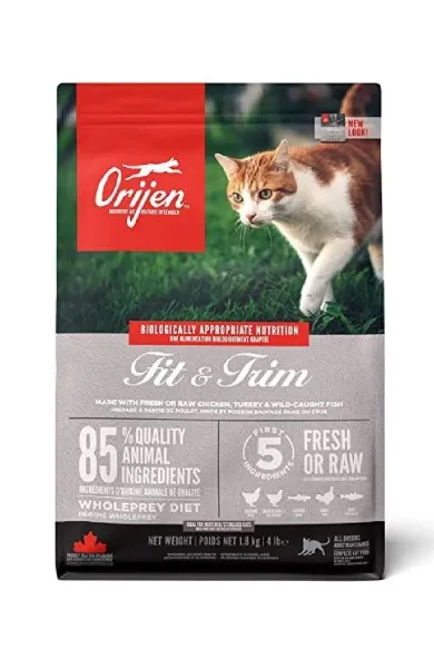 Orijen CAT Fit & Trim Chicken, Wild Caught Fish & Turkey- 5.4kg