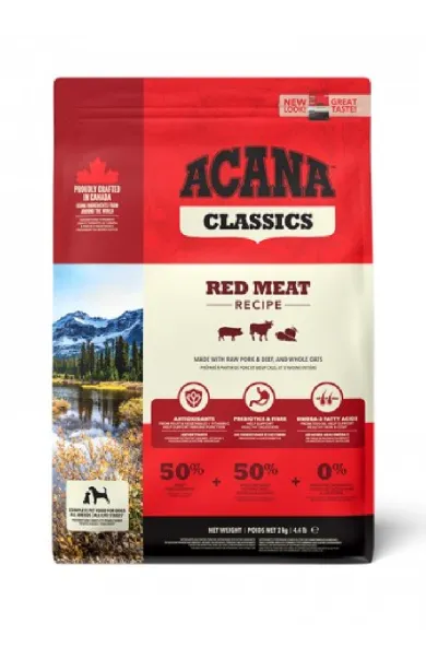 Acana Dog Classics Red Meat Recipe Beef, Pork & Lamb 2kg