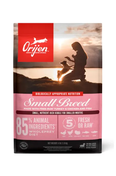Orijen Dog Small Breed Chicken, Turkey, Quail & Wild Caught Fish  - 1.8kg