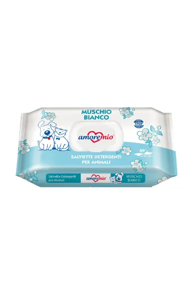 Amoremio White Musk Pet Wipes 40pcs