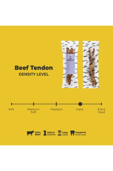 NUFF Beef Tendon Dog Chews Single 100-130g