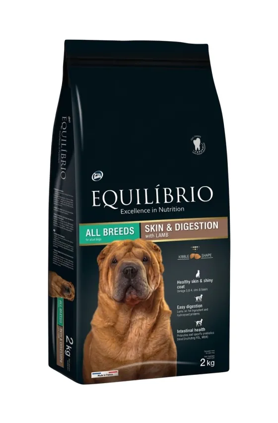Equilibrio Dog Skin & Digestion All Breeds Lamb 2Kg