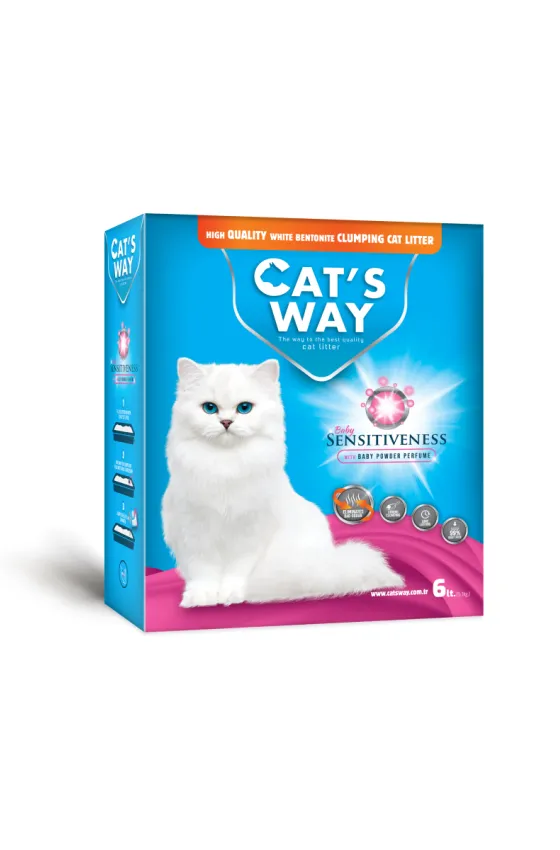 Cat's Way Clumping Cat Litter Baby Powder 6L