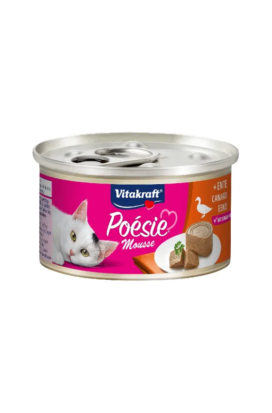 Vitakraft CAT POESIE CAN DUCK MOUSSE, 85G