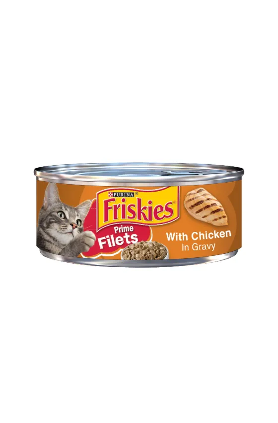 Purina Friskies Prime Filets Chicken in Gravy 156g