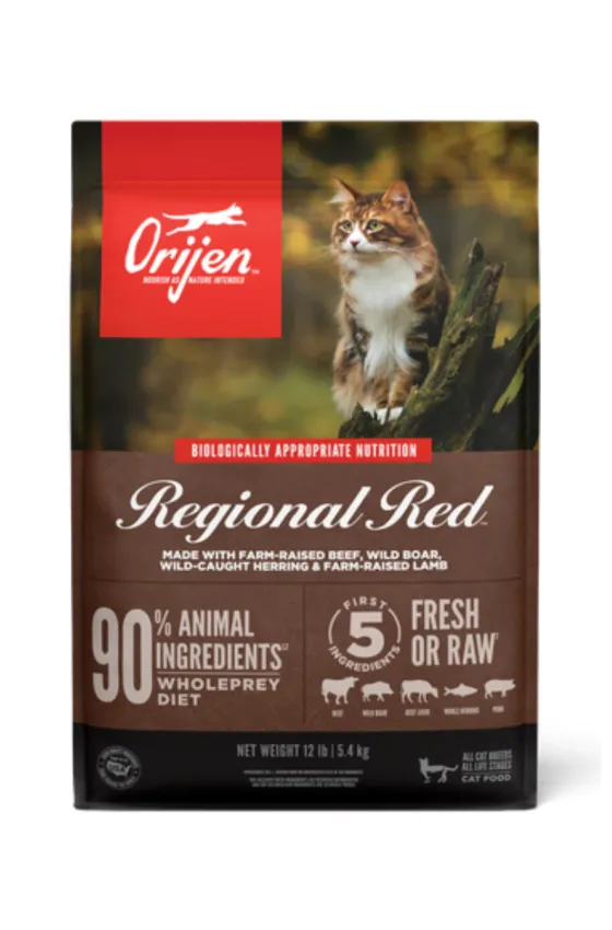 Orijen CAT Regional Red Beef & Whole Pilchard, Bison, Lamb - 5.4kg