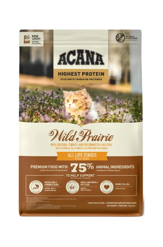 ACANA Wild Prairie Cat Chicken & Turkey & Fresh Water Lake Fish 1.8kg
